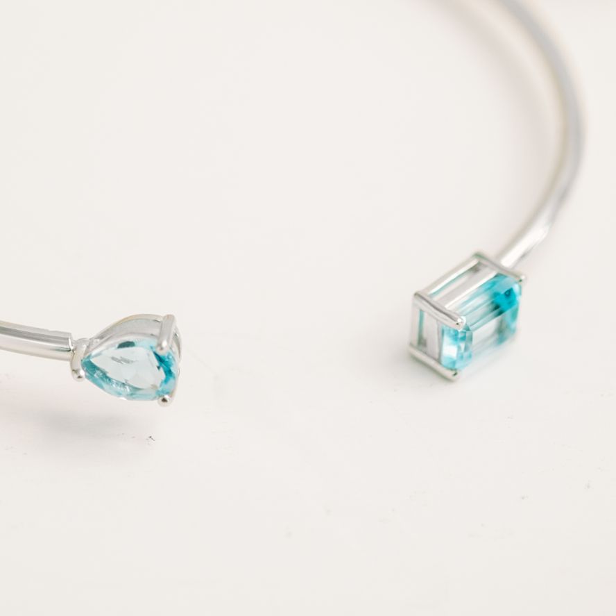 Birthstone Twin Cuff Topaz