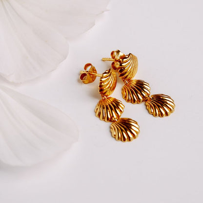 Clam Dangle Earrings