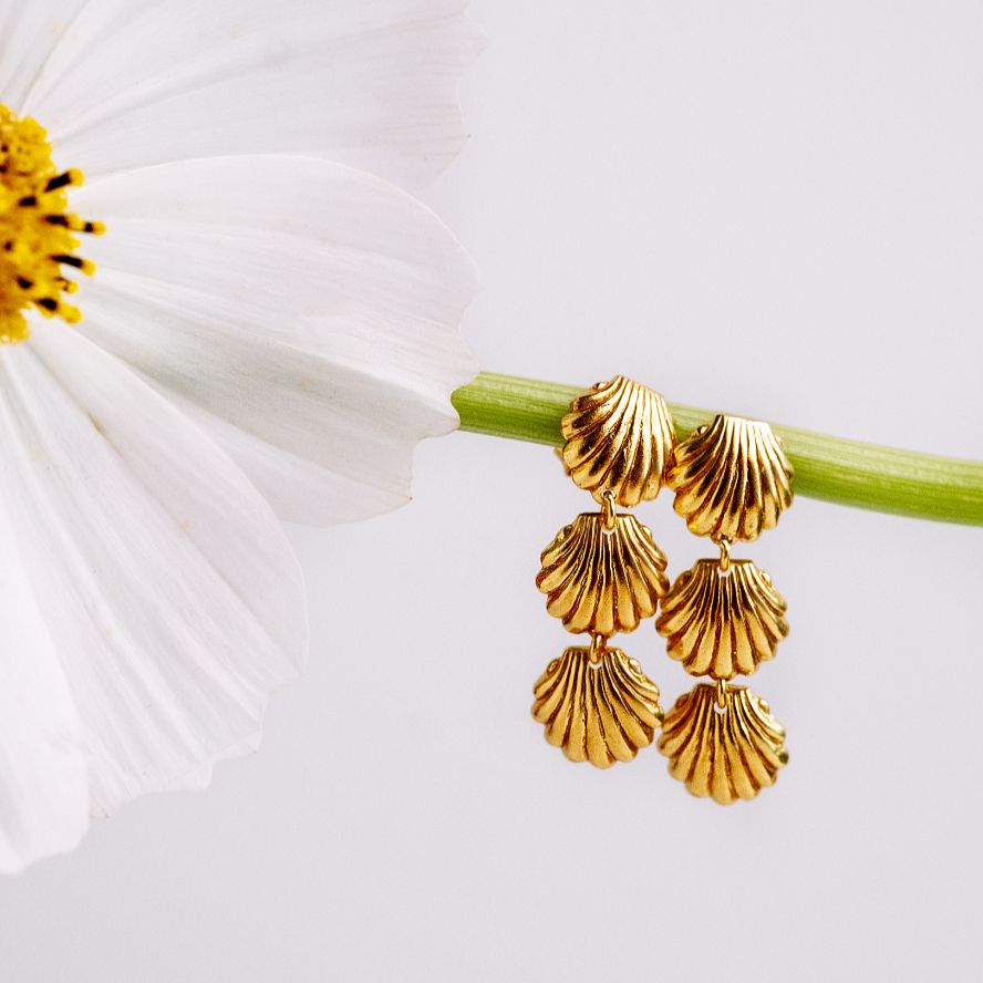Clam Dangle Earrings