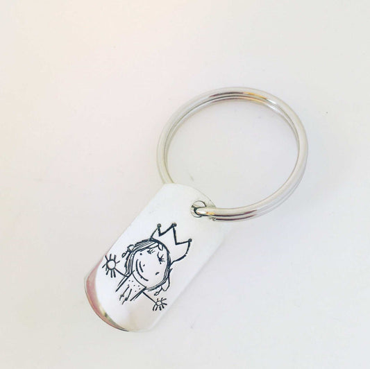 Kid's Drawing Keyring