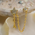 Double BLING Star Earring