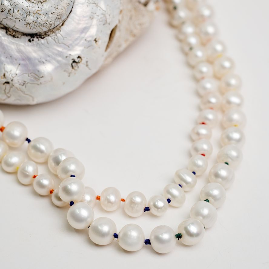 Double Strand Rainbow Pearls