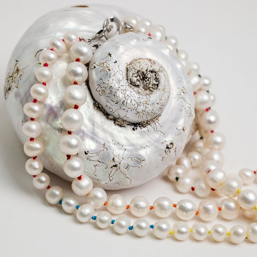 Double Strand Rainbow Pearls