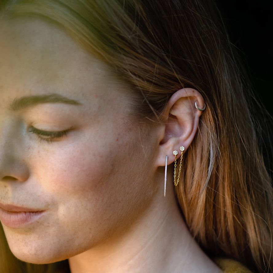 Cubic Zirconia Hoops