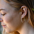 Cubic Zirconia Hoops