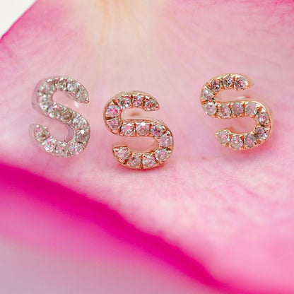 Initial Stud Earring