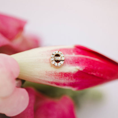 Initial Stud Earring