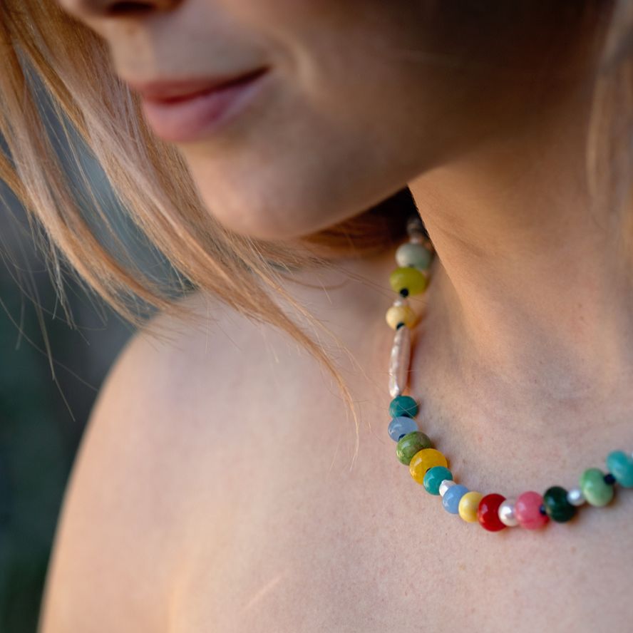 Multi-colour Bead Necklace