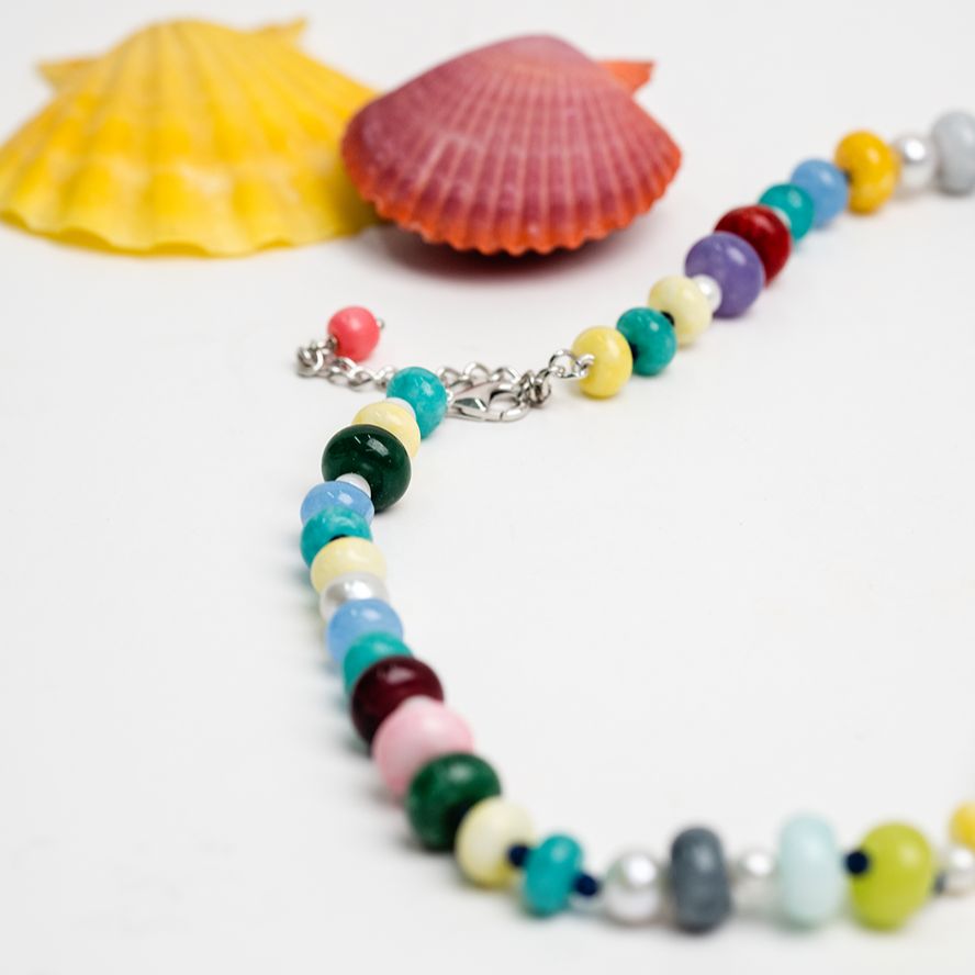 Multi-colour Bead Necklace