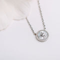 My Compass Necklace - White