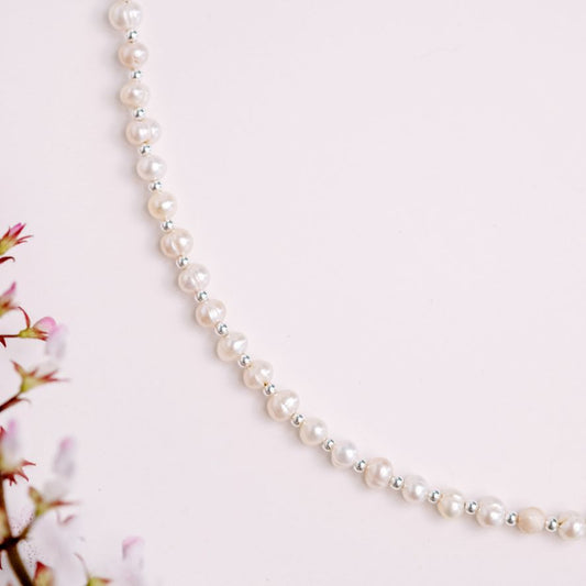Pearl and Silver Necklace