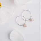 Pearl Hoop Earring