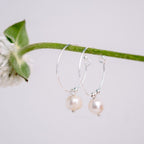 Pearl Hoop Earring