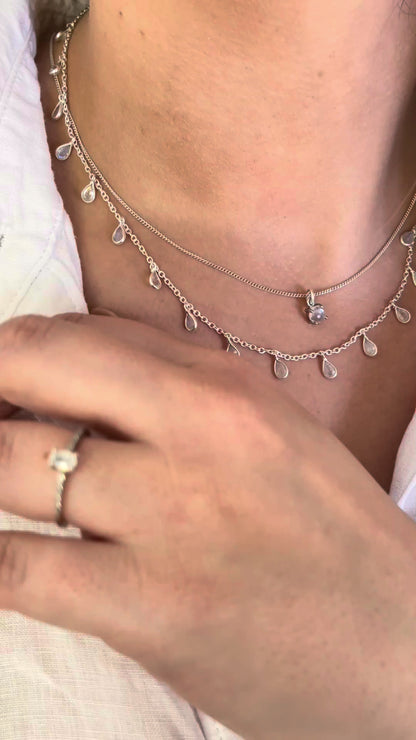 Moonstone Pendant Necklace