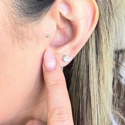 Moonstone Studs