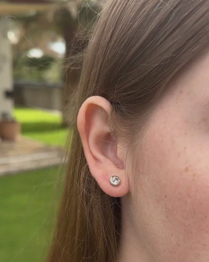 Clear Quartz Studs