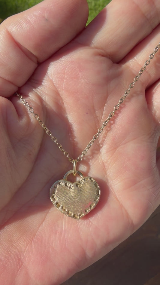 Custom Fingerprint Pendant Necklace