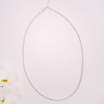 Seed Pearl and Silver Necklace
