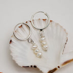 Huggie with Pearl Dangle