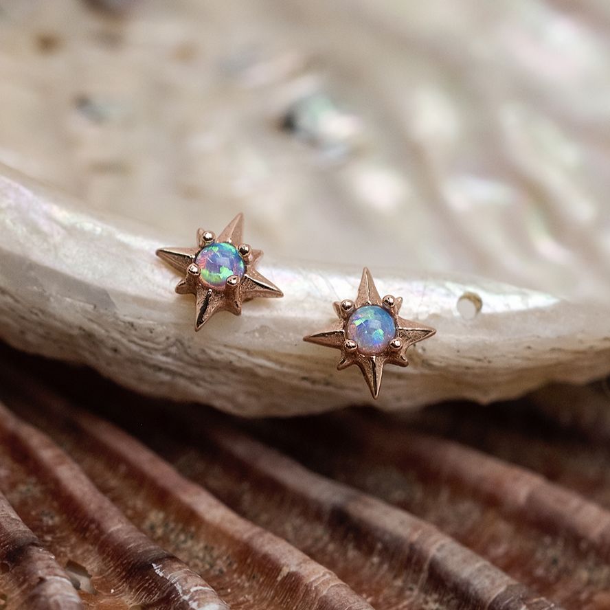 Opalite Star Earring