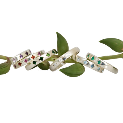 Star Struck Birthstone Ring